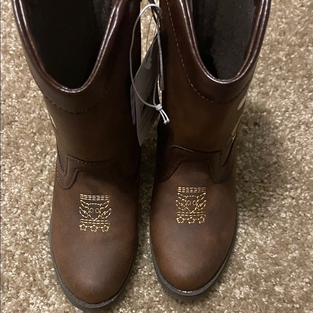 Disney Brown Kids Boots with Woody and Bullseye - Picture 3 of 7